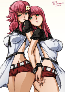 Sketch 368 - Devola and Popola (Nier)Commission meSupport me on Patreon