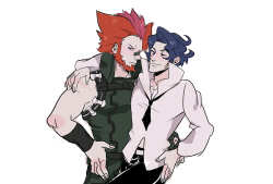 thewildwolfy:  Found this in my junk folder. Lysandre and Sycamore from Pokemon dressed as Tsumugu Kinagase and Aikuro Mikisugi from Kill la Kill. 