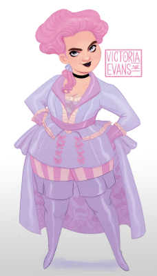 evansvictoria:My final design for Babette! She’s my Dragon age RPG character.    I’m in love with this dwarven pastel warrior babe. 
