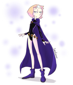 Pearl dressed as Raven from Teen Titans Thanks to @chriscudz for the request!