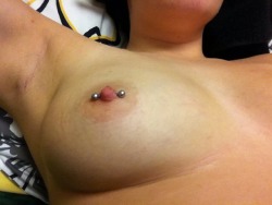 mw2469:  mymarinemindpart2:  shortsailorjack:  I got a thing.  A new find, a new tumblr. Check out this Navy girl and give her some love.  Beautiful titties on this sailor.  Love the sexy. piercing too.