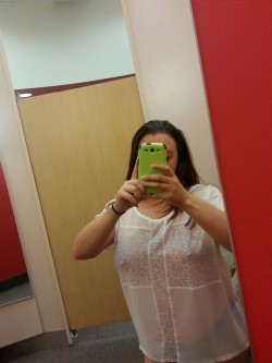 just-us-having-fun:  Love it when she sends me pics from the changing room#just-us
