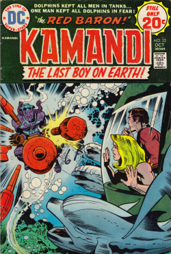 Kamandi No. 22 (DC Comics, 1974). Cover art by Jack Kirby.From Orbital Comics in London.