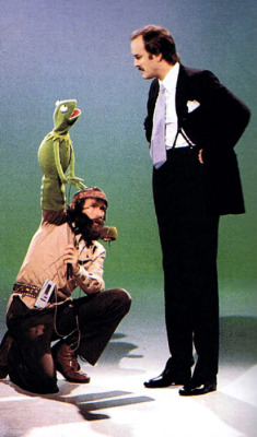 British invasion (Jim Henson, Kermit and John Cleese on The Muppet Show, 1977)