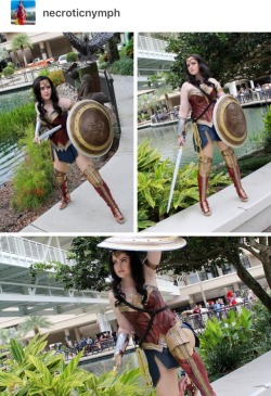 necroticnymph:  The costume and character are both really super empowering! I’m sure she is able to afford a similar custom 񘘐 leather Wonder Woman suit if she can so easily part a bunch of guys with low self-esteem from their money 😊