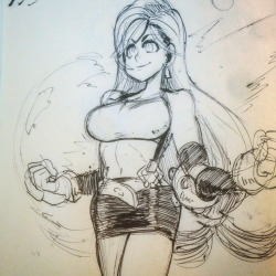 o-8:Tifa sketch, since I have a wallscroll of her in my old room here XD