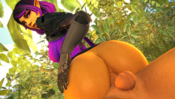 tin-sfm:  Skyebutt  Been wanting to do something with Skye for a while so here ya go. Need to work on booty jiggles, maybe in the near future.Gfycat  / Webm 