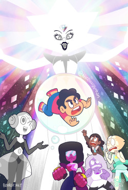 thebourgyman:  The beautiful yet terrifying White Diamond  And this completes my Steven Universe Diamond Authority poster series… Will be available at Fan Expo Canada!