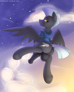 capseys: Wings are hard. Backgrounds are hard. Thunderlane is hard. Full res on derpi.  omai~