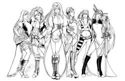 bear1na:  Steampunk X-Ladies - Psylocke, Rogue, Jean Grey, Storm, X-23, and Magik by Jenenieve Broomall * 