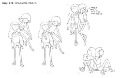 Adventure Time Style Guide design roughs by character &amp; prop designer Joy Ang