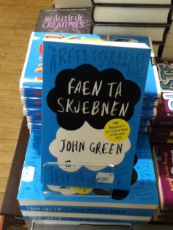grouchythefish:  ladyofpurple:  I like how the original title for The Fault in Our Stars is all poetic and then the Norwegians just translated it to “fuck destiny” and I think that’s beautiful  Aw man, I thought for sure this had to be bullshit