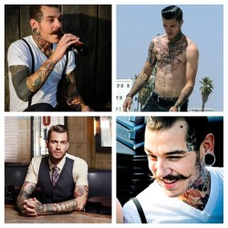 Happy Man Crush Monday to all the gorgeous tattooed rockabilly greaser style men that make me consider time in prison for rape. #mcm #rockabilly #pinup #marryme