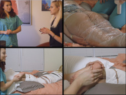 “Spa Package” is now available at www.seductivestudios.comEffy has signed up for a new spa package that she is very excited about! When she arrives, Layla has her wrapped in plastic for the new “package”. Effy goes along with it, but is shocked