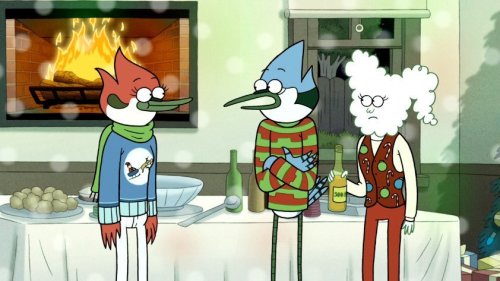 yahoo201027:  Day in Fandom History: December 4…Mordecai gets invited to Eileen’s Christmas Party, only to end up being unexpectedly reunited with Margaret, and must get through the party without making things awkward around C.J. as his date. The