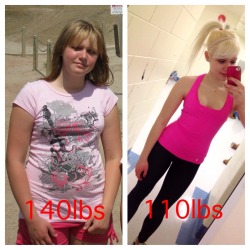 charlottewinslowfitness: charlottewinslowfitness:   After my 3 years of having tumblr, I’ve never put up a proper before and after. That’s me, age 12, at 140lbs. My weight loss story is a bit different than others. My weight gain wasn’t from eating