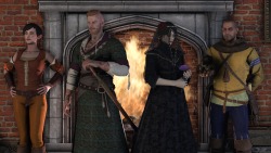  The Witcher 3: Heart of Stone Character Pack  Olgierd von Everec, Iris von Everec, Gaunter O'Dimm and Eveline Gallo  from The Witcher 3: Wild Hunt: Heart of Stone expansion. There are two  different models for Iris von Everec (veil and no veil) and two