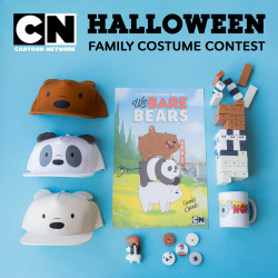 Want to win these awesome We Bare Bears goodies? Enter our Halloween Family Costume Contest! See complete rules here: http://on.fb.me/1L77rKM One winner will be picked. USA ONLY. PRIZES: 1) We Bare Bears poster signed by Daniel Chong (Creator) and