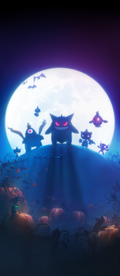 lost-soulsilver:       I edited some spooky, SCAARY Pokemon     wallpapers for Spooktober™. Versions with and without     Mismagius. I only added Mismagius because     it wasn’t in the original pic     and its like one of my favorite ghost types