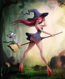 imthenic:  Pin Up Witch by Felipe Van Rompaey
