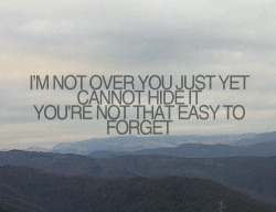 you&rsquo;re not that easy to forget..
