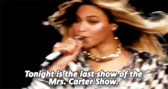 missinglinc:   serfborts:  Beyoncé’s emotional speech to fans during the last show of The Mrs. Carter Show World Tour: [x]      Love her so much. Ugly cry and all! ❤ 