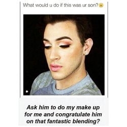 avalaroux:  n0stalgia-killsx:i would hope everyone has this answer  Also ask him to try a darker more dramatic lip cuz it would look damn good on him
