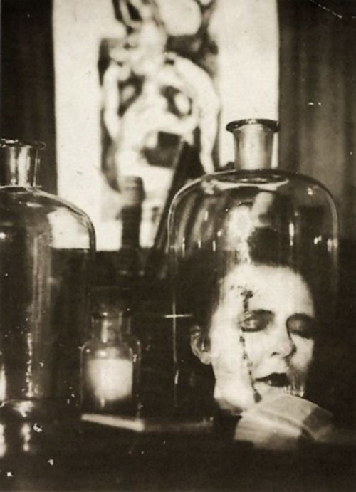 Marta Astfalck- Selbstmord in Spiritus (Suicide in Alcohol) , 1927.https://painted-face.com/