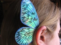 charmedsevenfold:  Faerie themed etsy finds requested by anon and by Flufzy Butterfly wing ear cuff Pose-able pixie wings Butterfly wing false eyelashes  Butterfly headband Air fairy bindi Fairy circlet Tunic dress Orchid lights Fairy wing earrings Pixie