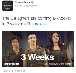be-your-own-anchor5:  The GALLAGHERS. Mickey is a Gallagher bye 