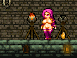 Big breasted succubus shooting her seduction spell.