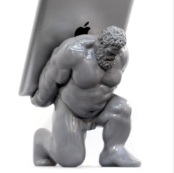 grisser:  osoart:  burlyinspiration:  &lt;I&gt;Hercules XIII&lt;/I&gt; tablet stand. Available at &lt;a href=”http://venus.io/products/hercules-xiii”&gt;Venus of Cupertino.  I might have to get this for my Nexus 7!  omg. I really really really REALLY