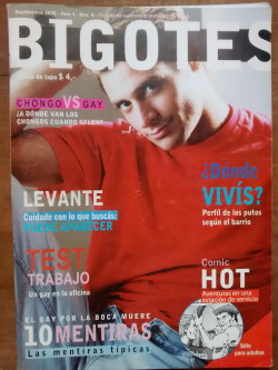 archivogayxxx:  Revista Bigotes Septiembre 2006Año  1 - N°4  Revista gay Argetina Comic HOT: Aventuras en una estación de servicio.  (Paperback)ON SALE: http://www.farfallaqueer.com/revistas1/decade-00/revista-bigotes-septiembre-2006-ano-1-n4/