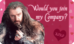 Sister-Sons:  Hobbit Valentine’s Cards Part 1 (Because I Had A Majestic Need For