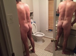 pizzaotter:  sean-p3:  durak42:  The mirrors in my home @sean-p3  I was covertly photographed ;)  Watching dad shave has never been so easy on the eyes.