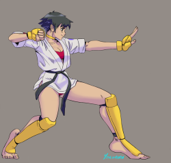 yokimura-art: Makoto with her Alt costume. A quick gift for a friend 😆 ;9