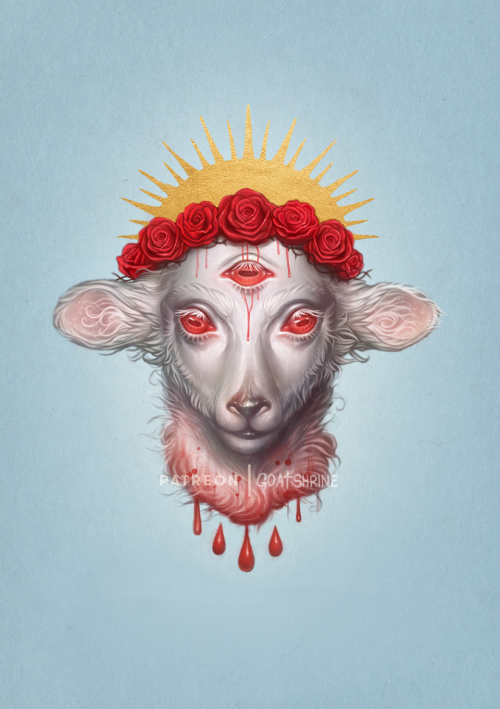 goatshrine-art:Icon and header for my Sacrificial Lamb tier on Patreon!Digital // Jun 2019