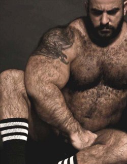 Mounds of muscles, hairy, inked, handsome, my kind of man - WOOF