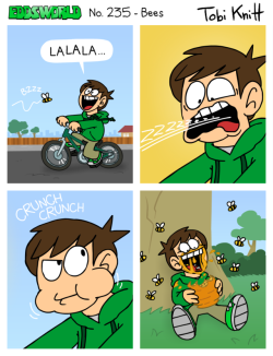 eddsworld:  Full of vitamin bee…This comic was written and illustrated by Tobias Knittknittcartoon.tumblr.com/www.youtube.com/channel/UCvmv0…Read more at www.eddsworld.co.uk