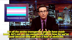 ivyblossom:  bubblycween:  sandandglass:  Last Week Tonight s02e19  eq  I sort of which these very polite trans people would turn that question around and ask the interviewers about their genitalia. Hey Barbara: let’s talk about your labia. 