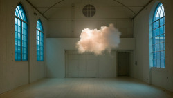 who-: Indoor Clouds by Berndnaut Smilde.