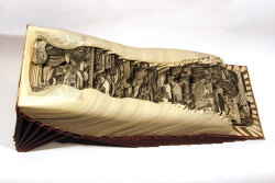 wordsnquotes:  culturenlifestyle:Artist Uses Surgical Tools To Create Surreal Book SculpturesAlso known as a “book surgeon,” New York-based artist, Brian Dettmer uses surgical tools, which include tweezers, knives and scalpels to dissect and carve