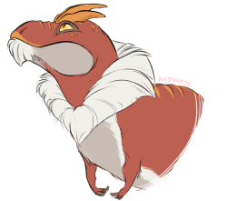 rattyarts: Continuing to clear out my askbox, here’s a fuzzy Tyrantrum suggested by @goofyglitch!