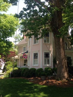 poutynymph:  🎀 there’s this lovely baby pink victorian house in my town and i walk by it everyday and i imagine its just lovely inside 🎀