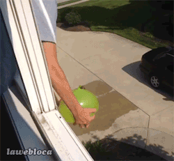 liftedandgiftedd:  the boy is me and the the water balloon is life 