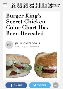 shitpost-senpai:  hookedonafeelwhennogf:  chocolate-usa: Hey uhh vice, has literally anyone in your staff ever worked fast food??? big new from vice today: burger king doesnt like employees serving food that is over or under cooked  I’m almost positive