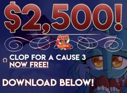 clopforacause: clopforacause:  Ū,500 Milestone Reached! Remember how last year it took us 4 days to reach this goal. Now it took less then 24 hours to get there. This is an amazing community. Thank you all, and we are still going. Have this gift from