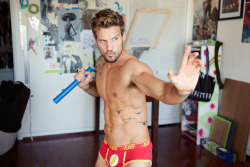 gaynerds:  Parker Hurley, male model and part-time Barry Allen 