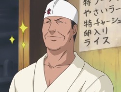 neverlandlumos:  Can we have a round of applause for Old Man Teuchi from Ichiraku? The ramen chef not only fed Naruto when he was starving as a child but has overheard numerous top-secret conversations without being a snitch
