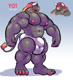 drakitas:my new character I made, Yot. backward for Toy ;3 wanted to make a hunky but flexible character, like a joker. anyone can do anything with him, make him wear clothes, diapers, transform to woman or other species, grow him bigger or smaller, anyth